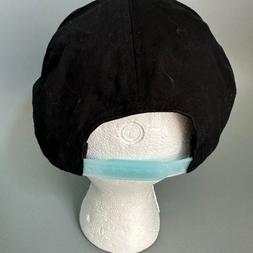 Space Jam Bioworld Merch Snapback Hat Black Blue Metallic Logo OSFA Mens‎ Cap